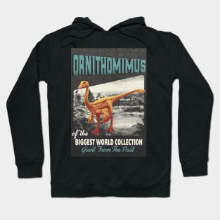 Ornithomimus Retro Art - The Biggest World Collection / Giant From The Past Hoodie